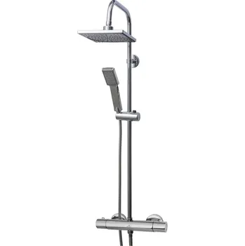 Sprchový set Ridder Mauritius Nástěnný termostatický sprchový set, 150 mm, chrom, MAURITIUS+T106200 (275324) RIDDER