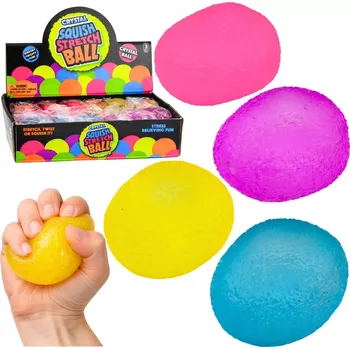 Antistresový senzorický míček k mačkání 6 cm, mix barev