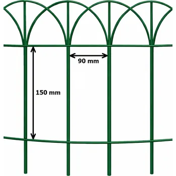 Pletivo Pletivo okrasné zahradní, oko 150x90mm, výška 90 cm, role 25, zelená