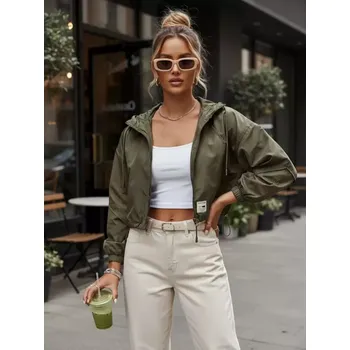 Dámská bunda DSTREET TY4210 ZELENÁ XL