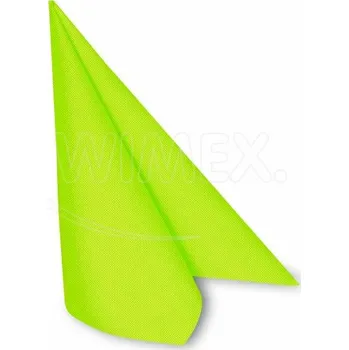 Papírový ubrousek Ubrousek (PAP-Airlaid) PREMIUM žlutozelený 40 x 40 cm [50 ks]