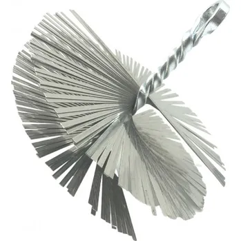 Kouřovod Cominvest Komínové kartáče nerezové kulaté M12 140 SIT Società Italiana Tecnospazzole 2,75x0,35