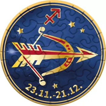 Puzzle Curiosi kulaté puzzle zvěrokruh střelec 33 dílků