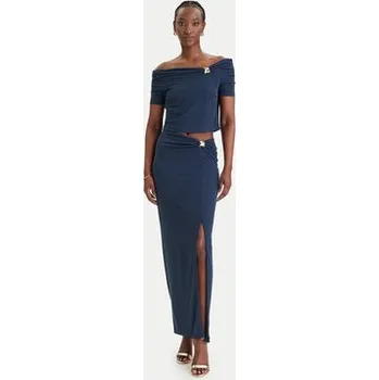 Dámská sukně Guess Maxi sukně W6GD15 K2936 Tmavomodrá Slim Fit L