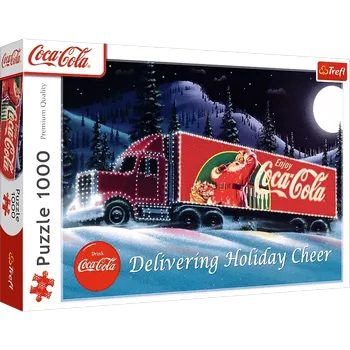 Puzzle Trefl Coca-Cola Vánoční karavan 1000 dílků