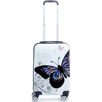 Dětský cestovní kufr motýl 40 l Snowball 26820B bílá