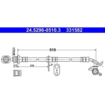 Brzdová hadice ATE Brzdová hadice AT 331582