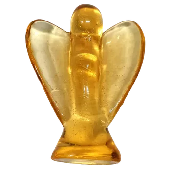 Vánoční dekorace Jantarový anděl velký - 6 cm