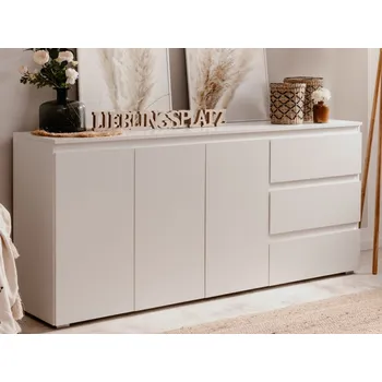 Komoda Široká komoda se zásuvkami Image, bílá