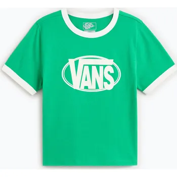 Dámské tričko Dámské tričko Vans Center Chest Ringer Tee vivid verdant