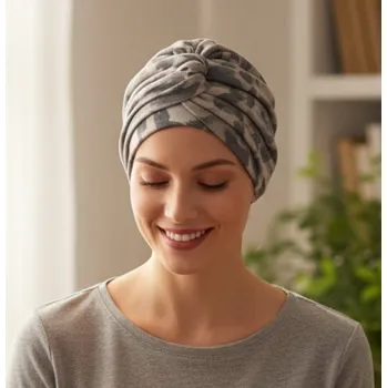 Čepice Eva Design turban viskóza vícebarevný univerzální velikost