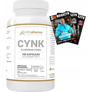 Doplněk stravy Alto Pharma Zinek Glukonát 180 kapslí