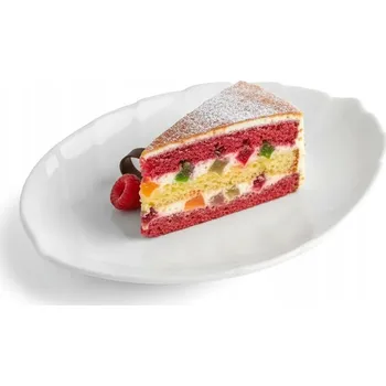 Talíř Skleněný talíř ve tvaru listu podnos talíř Altom Design Nocturn White 19 cm