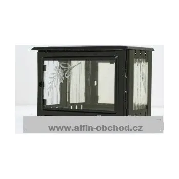 Smuteční dekorace Fotoskříňka na pomník velká černá