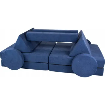 Pohovka Dětská pohovka Velinda 75 x 140 cm, látka modrá