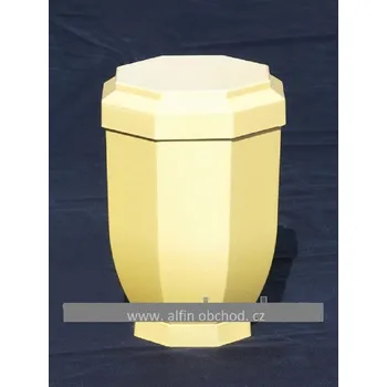 Smuteční dekorace Obal na urnu plast zlatá lesklá