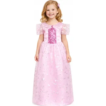 Karnevalový kostým Kostým Růžová princezna kostým 130/140 Cm