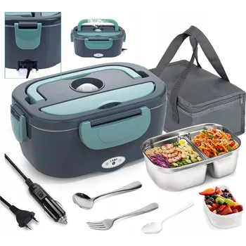 Elektrický obědový box DO AUTA, DOMŮ 60W 1.5L + TERMO TAŠKA