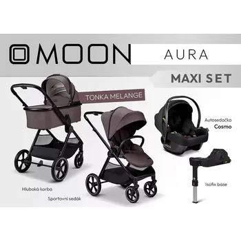Kočárek Moon AURA - Maxi 2026 Tonka Melange