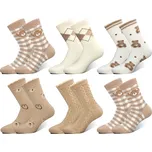 PESAIL ALPACA Damské clupaté termoponožky Medvídek MX603 4 párů Barva: Mix, Velikost: 35-38