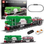 Mould King Stavebnice RC vláček s kolejemi a dálkovým ovládáním