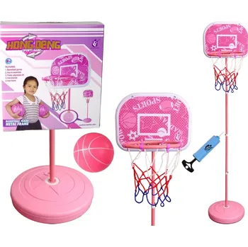 Růžová basketbalová sada pro děti 170 cm