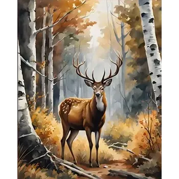 Diamantové malování Diamantové malování Pán lesa 30 × 40 cm