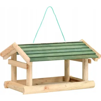 Pro ptáka Krmítko pro ptáky, masivní dřevo, 35 x 29,5 x 21 cm