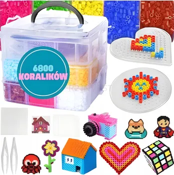 Obraz Zažehlovací korálky, šablony, sada XXL 6800 ks RIVAL