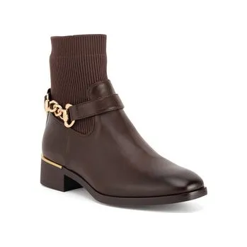 Dámské kozačky Polokozačky Jenny Fairy HY25653-2 Hnědá 38