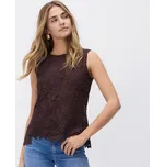 Reserved - Top s ažurou - tmavě hnědá - 248HT-89X - 248HT-89X-M