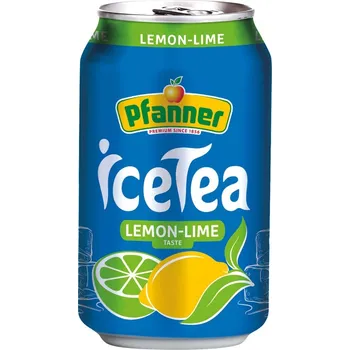 Ledový čaj Pfanner Ledový čaj citron limeta 0,33L (Kartonové balení : 24 ks)