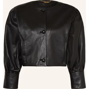 Dámský blejzr Chloé Dámská Kožená Bunda, černá, 34