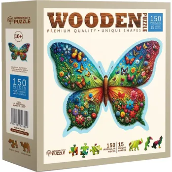 Dětské zboží WOODEN CITY Dřevěné Barevný motýl 150 dílků