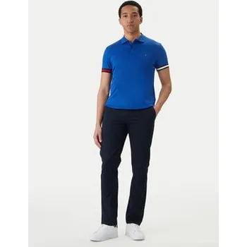 Pánské tričko Tommy Hilfiger Polokošile MW0MW42743 Modrá Slim Fit M