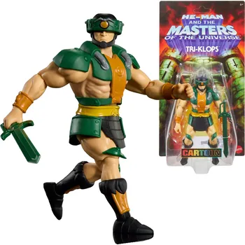 Hračka Masters of the Universe Origins figurka Tri‑Klops s helmou a mečem