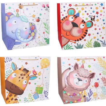 Dárková papírová taška L dětská 38 × 38 × 20 cm