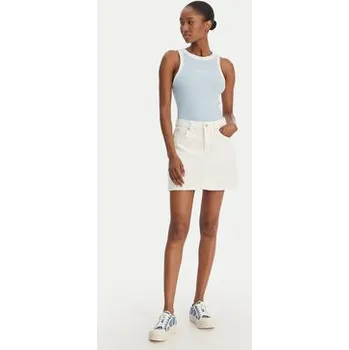 Dámská sukně Guess Jeans Džínová sukně W6RD0Q D6521 Bílá Regular Fit 28