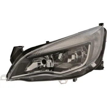 Auto-moto ACI OPEL Astra 12-8/15 přední světlo H7+H7 (el. ovládané + motorek) černé s chrom. rámečkem L