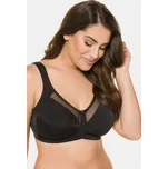 Ulla Popken, Plus size Odlehčující podprsenka Kelly, síťované okraje, bez kostic, do velikosti košíčku H pro plnoštíhlé nadměrná velikost, 715577100-1146, černý, 105H, Nadměrné velikosti, Plus size oblečení, Oblečení pro boubelky, Oblečení pro baculky, Ob