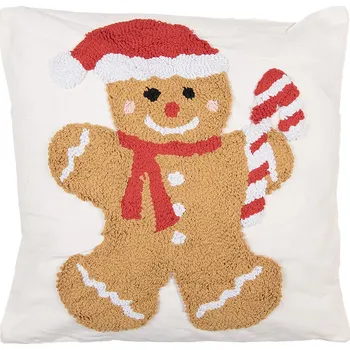 Polštář Clayre & Eef - Polštář s výplní GINGERBREAD MAN KG023.140