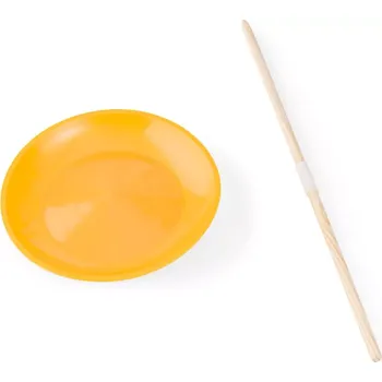 Talíř Točící cirkusový talíř se dřevěnou tyčí