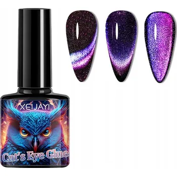 Lak na nehty 7,3ml Magnetický hybridní lak kočičí oko Cat Eye růžová fialová 07