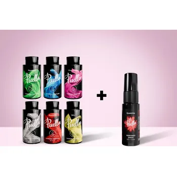 Vonný olej Puella Výhodný set: parfémy na 60 praní + 20 ml bytový sprej ZDARMA
