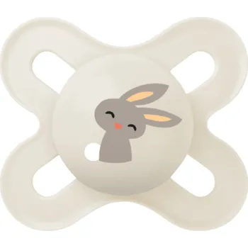 dudlíky MAM Dudlík silikonový Original Start 0-2 měsíce - béžový