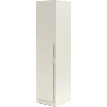 Šatní skříň BR5 1D L/P Skříňka s policemi, kolekce BRAGA- kašmír, kovové úchyty, 50 x 210 x 60,5 cm