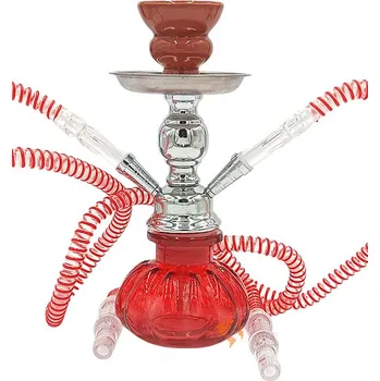 Čistič dýmky Vodní dýmka Pumpkin 24 cm 2 hadice červená