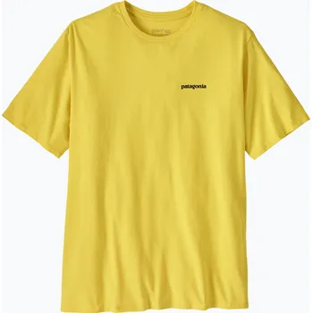 Pánské tričko Pánské tričko Patagonia P-6 Logo Responsibili-Tee p-6 outline/lemon zest