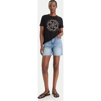 Dámské tričko Guess T-Shirt E6GI01 K68D2 Černá Regular Fit M