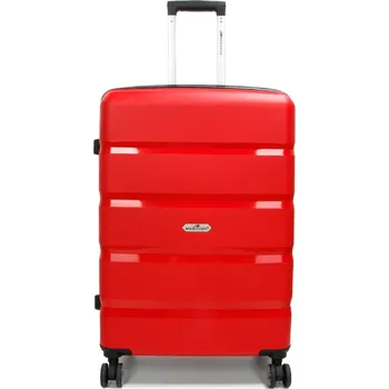 Velký cestovní kufr na kolečkách polypropylen TSA 100l Madisson 43603 červená